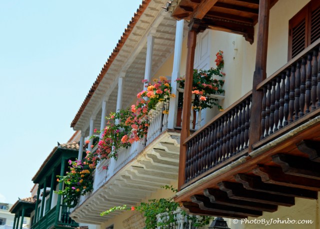 flowered balcony