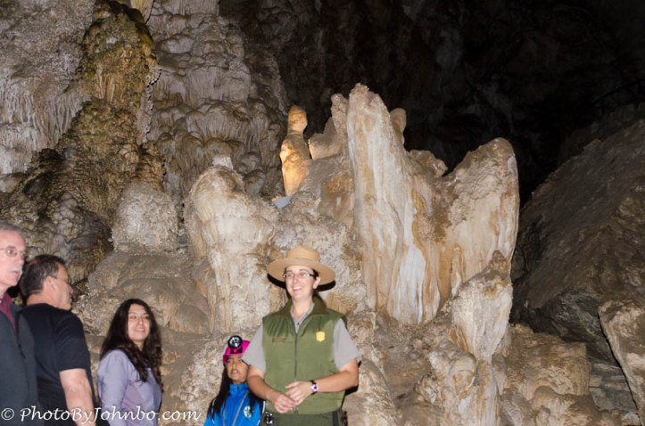 Our tour guide concludes our tour in front of the mummy playing the piano.